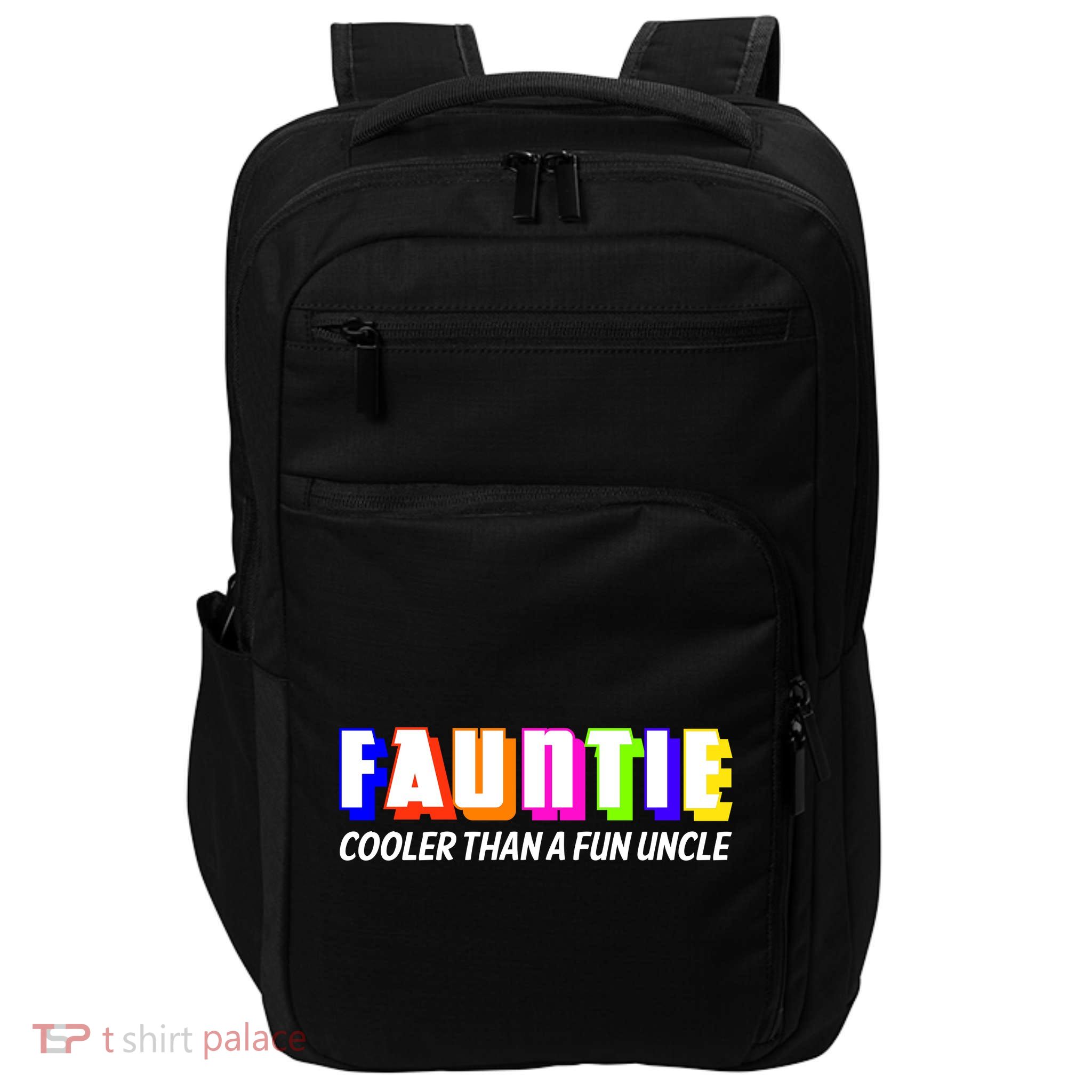 Fauntie Cooler Than a Fun Uncle Funcle Auntie Impact Tech Backpack