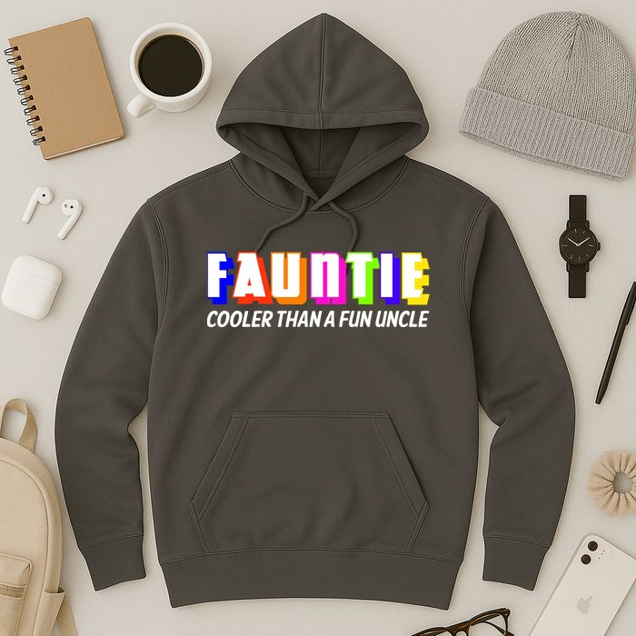 Fauntie Cooler Than a Fun Uncle Funcle Auntie Hoodie