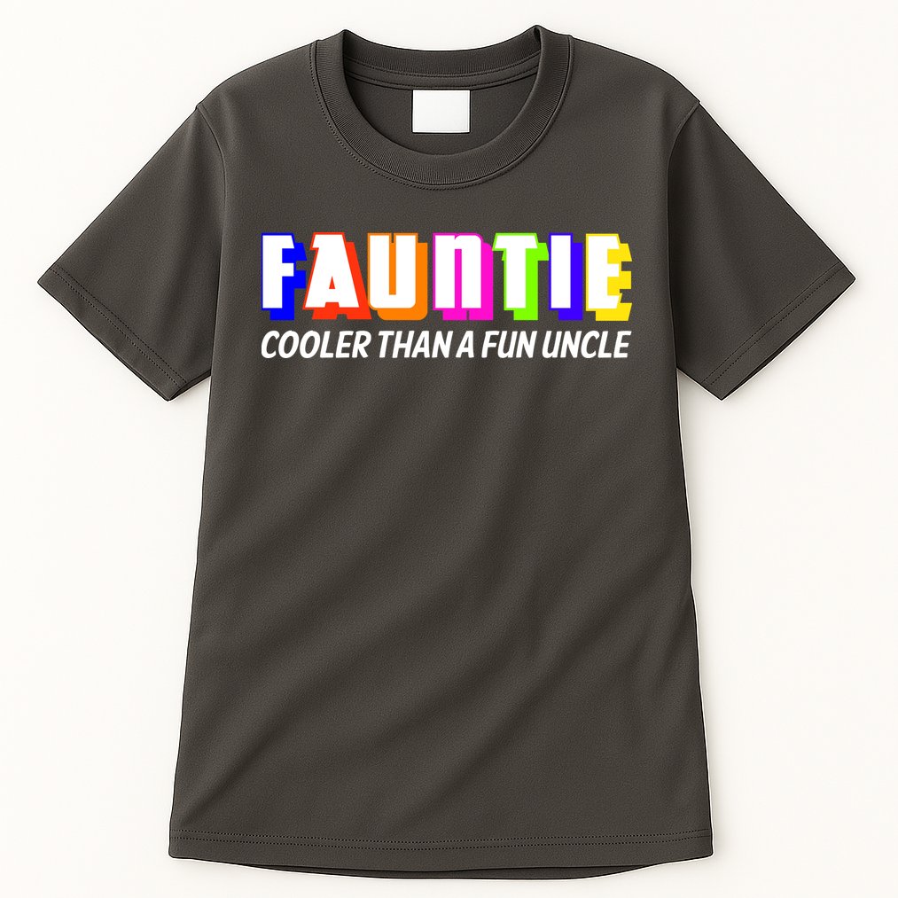 Fauntie Cooler Than a Fun Uncle Funcle Auntie Tall T-Shirt