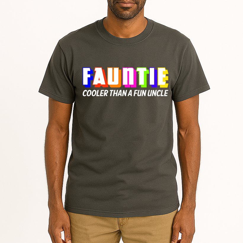 Fauntie Cooler Than a Fun Uncle Funcle Auntie Tall T-Shirt