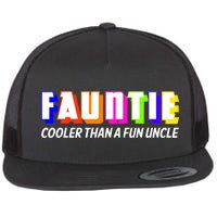 Fauntie Cooler Than a Fun Uncle Funcle Auntie Flat Bill Trucker Hat