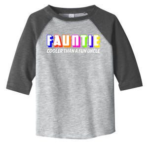 Fauntie Cooler Than a Fun Uncle Funcle Auntie Toddler Fine Jersey T-Shirt