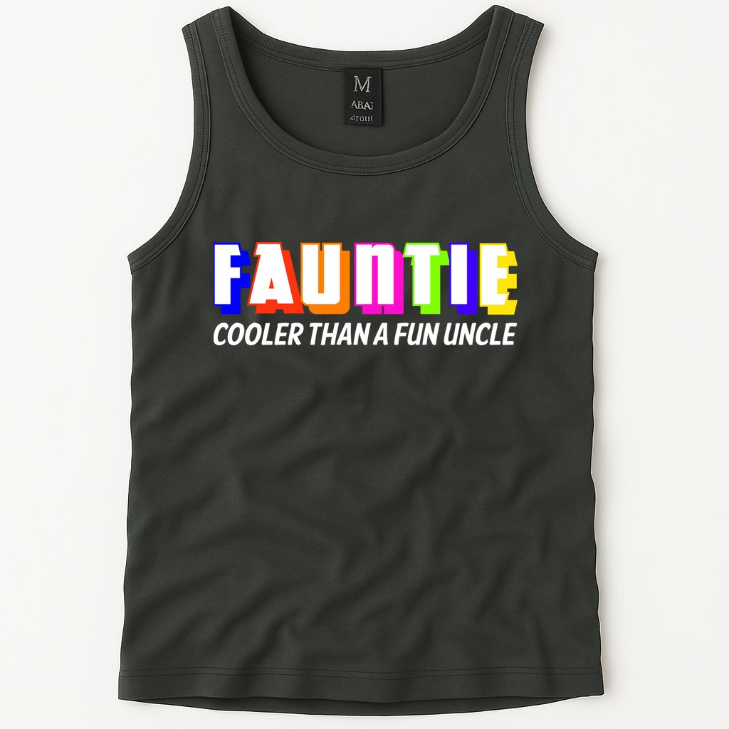 Fauntie Cooler Than a Fun Uncle Funcle Auntie Tank Top