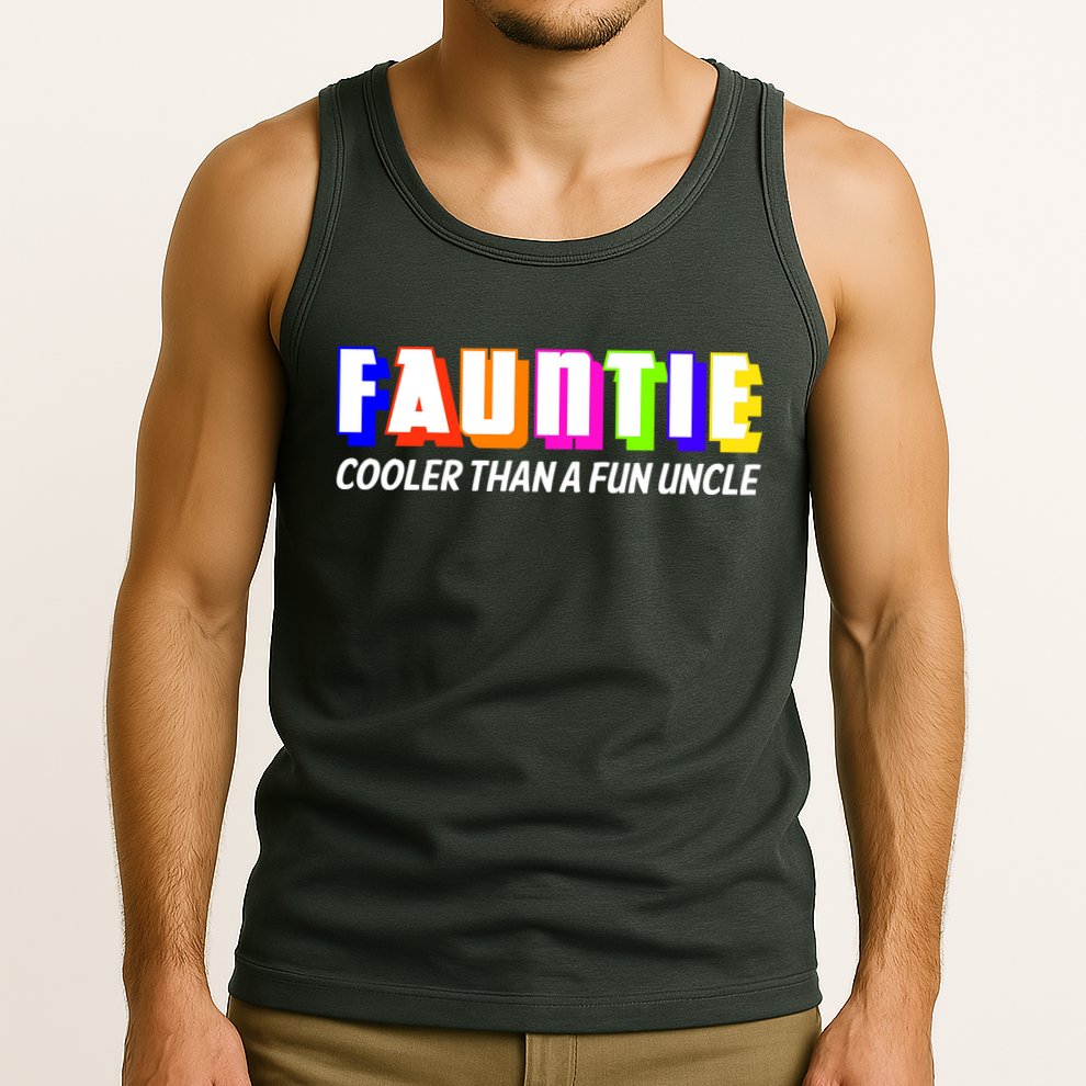 Fauntie Cooler Than a Fun Uncle Funcle Auntie Tank Top