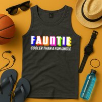 Fauntie Cooler Than a Fun Uncle Funcle Auntie Tank Top