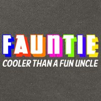 Fauntie Cooler Than a Fun Uncle Funcle Auntie Cotton Canvas Backpack