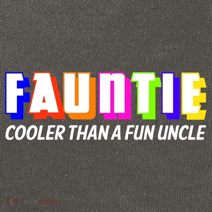 Fauntie Cooler Than a Fun Uncle Funcle Auntie Cotton Canvas Backpack