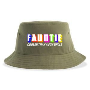 Fauntie Cooler Than a Fun Uncle Funcle Auntie Sustainable Bucket Hat