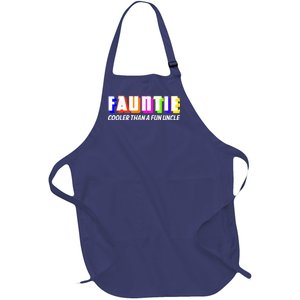 Fauntie Cooler Than a Fun Uncle Funcle Auntie Full-Length Apron With Pockets