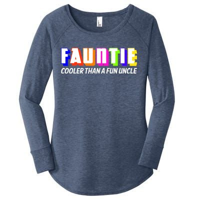 Fauntie Cooler Than a Fun Uncle Funcle Auntie Women's Perfect Tri Tunic Long Sleeve Shirt