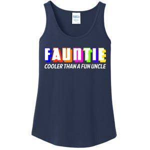 Fauntie Cooler Than a Fun Uncle Funcle Auntie Ladies Essential Tank