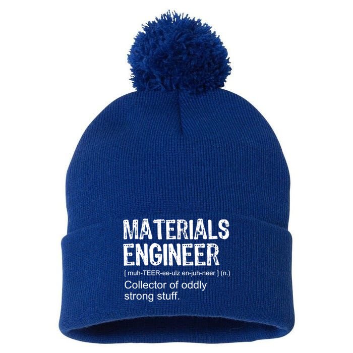 Funny Adult Vintage Definition Materials Engineer Gift Pom Pom 12in Knit Beanie