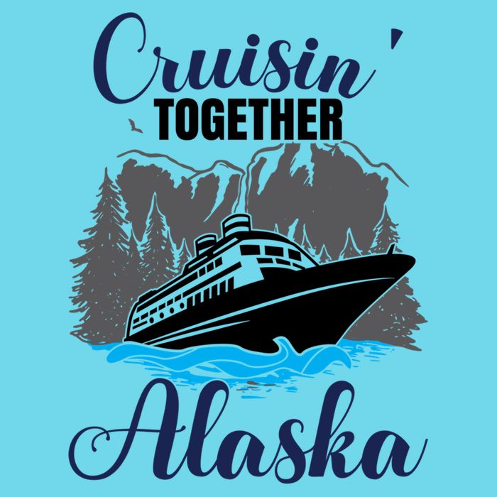 Funny Alaska Vacation Wildlife Cruisin' Together Alaska Gift Button