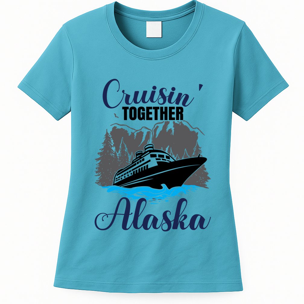 Funny Alaska Vacation Wildlife Cruisin' Together Alaska Gift Womens T-Shirt