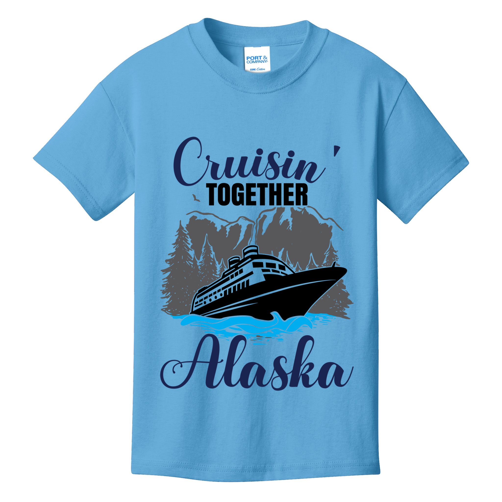 Funny Alaska Vacation Wildlife Cruisin' Together Alaska Gift Kids T-Shirt