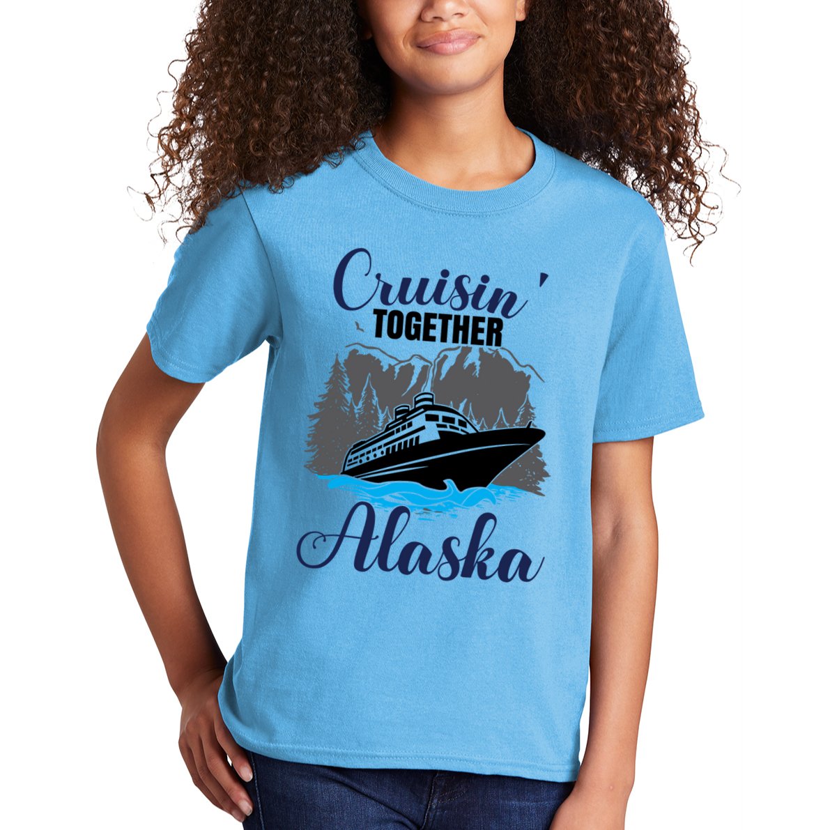 Funny Alaska Vacation Wildlife Cruisin' Together Alaska Gift Kids T-Shirt