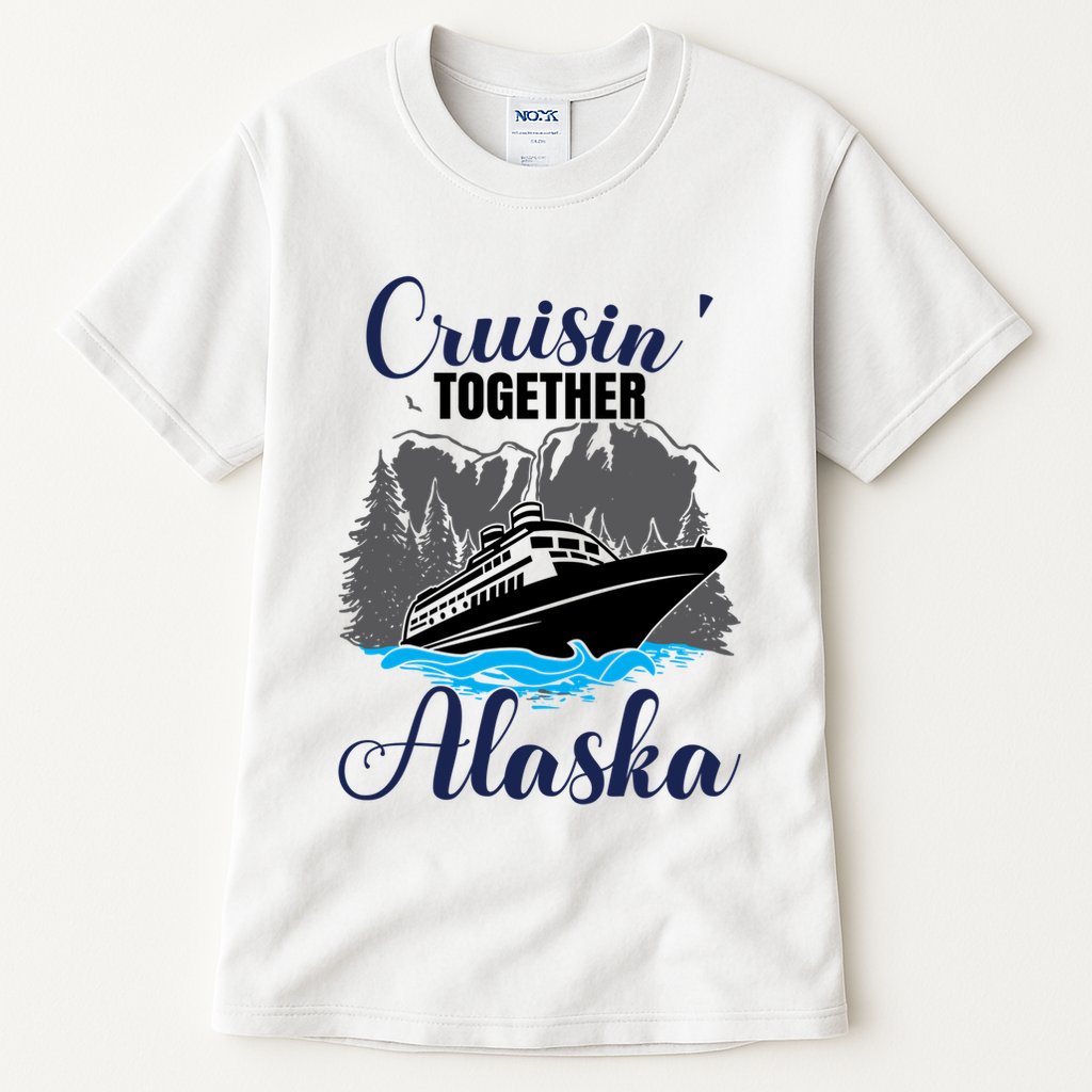 Funny Alaska Vacation Wildlife Cruisin' Together Alaska Gift Tall T-Shirt