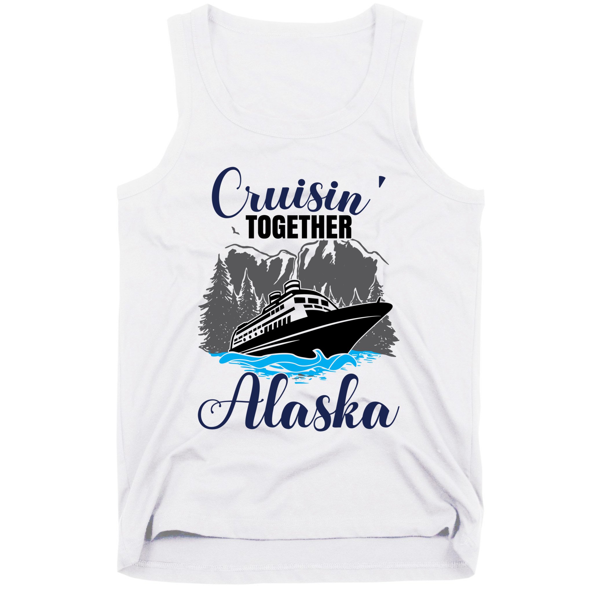 Funny Alaska Vacation Wildlife Cruisin' Together Alaska Gift Tank Top