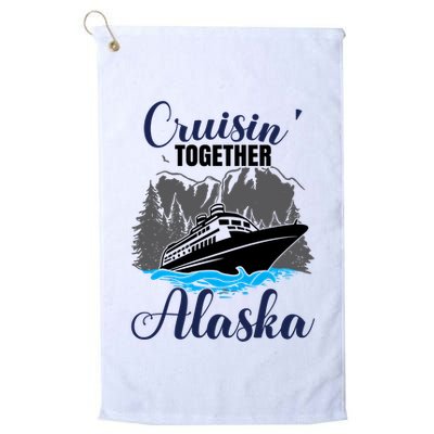 Funny Alaska Vacation Wildlife Cruisin' Together Alaska Gift Golf Towel