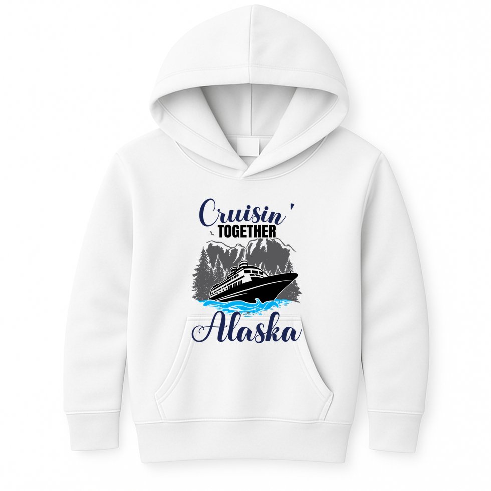 Funny Alaska Vacation Wildlife Cruisin' Together Alaska Gift Kids Hoodie