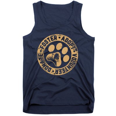 Foster Adopt Volunteer Donate Animal Rescue Dog Tank Top