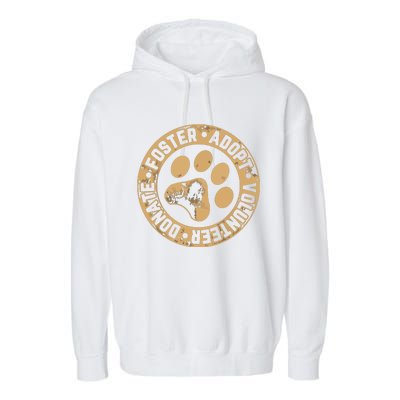 Foster Adopt Volunteer Donate Animal Rescue Dog Garment-Dyed Fleece Hoodie