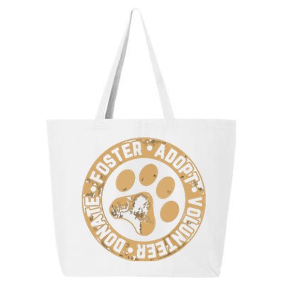 Foster Adopt Volunteer Donate Animal Rescue Dog 25L Jumbo Tote