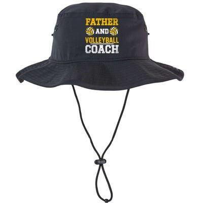 Father And Volleyball Coach Dad Papa Sport Quote Gift Legacy Cool Fit Booney Bucket Hat