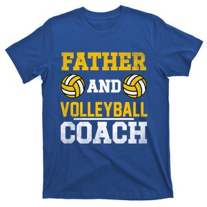 Father And Volleyball Coach Dad Papa Sport Quote Gift T-Shirt