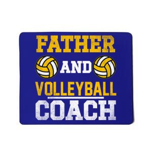 Father And Volleyball Coach Dad Papa Sport Quote Gift Mousepad