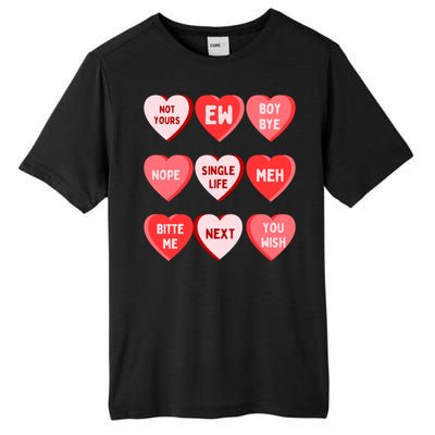 Funny Anti Valentines Day Single Af Gift For Galentines Day Cute Gift Tall Fusion ChromaSoft Performance T-Shirt