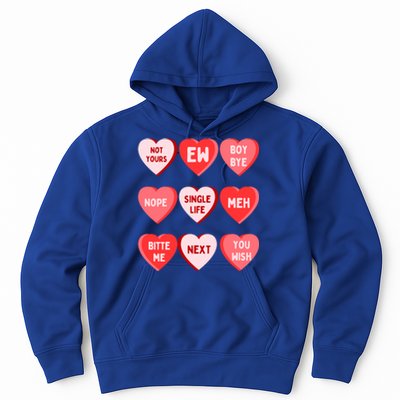 Funny Anti Valentines Day Single Af Gift For Galentines Day Cute Gift Hoodie