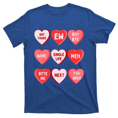 Funny Anti Valentines Day Single Af Gift For Galentines Day Cute Gift T-Shirt