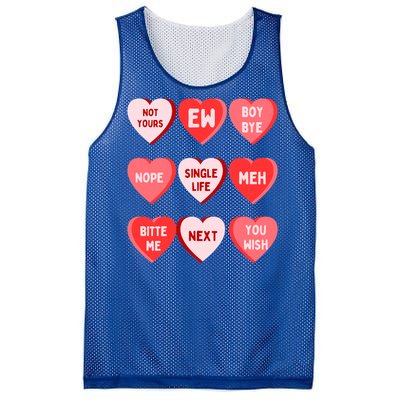 Funny Anti Valentines Day Single Af Gift For Galentines Day Cute Gift Mesh Reversible Basketball Jersey Tank