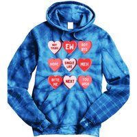 Funny Anti Valentines Day Single Af Gift For Galentines Day Cute Gift Tie Dye Hoodie