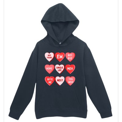 Funny Anti Valentines Day Single Af Gift For Galentines Day Cute Gift Urban Pullover Hoodie