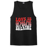 Funny Anti Valentine Love Is In The Air Try Not To Breathe PosiCharge Competitor Tank