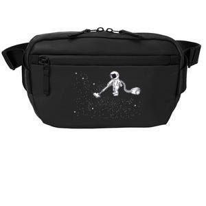 Funny Astronaut Vacuuming Galaxy Stars Crossbody Pack