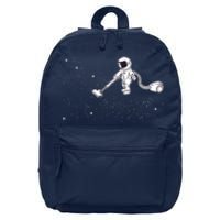 Funny Astronaut Vacuuming Galaxy Stars 16 in Basic Backpack