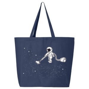 Funny Astronaut Vacuuming Galaxy Stars 25L Jumbo Tote