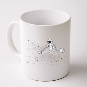 Funny Astronaut Vacuuming Galaxy Stars Coffee Mug