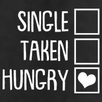 Funny Anti Valentine Single Taken Hungry 11oz C Handle Ceramic Mug