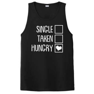 Funny Anti Valentine Single Taken Hungry PosiCharge Competitor Tank