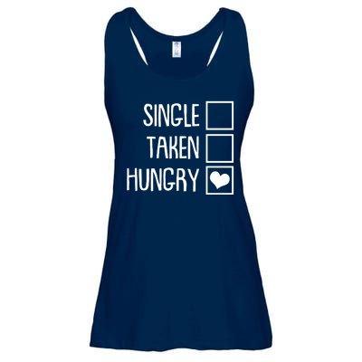 Funny Anti Valentine Single Taken Hungry Ladies Essential Flowy Tank