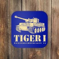 Funny Army Vintage Tiger Tank Pzkpfw Vi Wwii Gift Gift Coaster