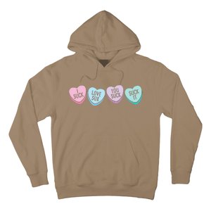 Funny Anti Valentine's Day Sarcastic Love Sucks Gift Hoodie