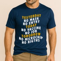Funny Anti Vaccine Cooling Performance Crew T-Shirt