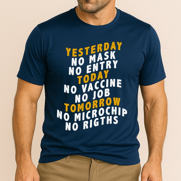 Funny Anti Vaccine Cooling Performance Crew T-Shirt