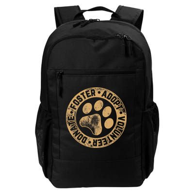 Foster. Adopt. Volunteer. Donate. Animal Rescue Dog Backpack
