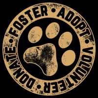 Foster. Adopt. Volunteer. Donate. Animal Rescue Dog Backpack
